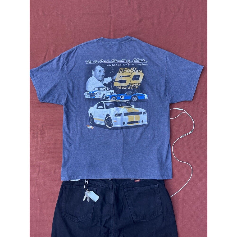 Y2K NorCal Shelby Club 50 Years of Shelby American Racing Graphic T Men’s XL
